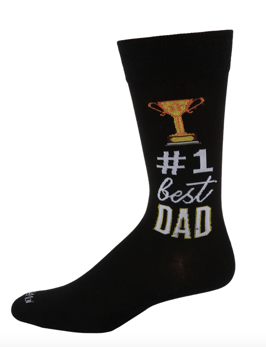 #1 Dad Men's Novelty Socks