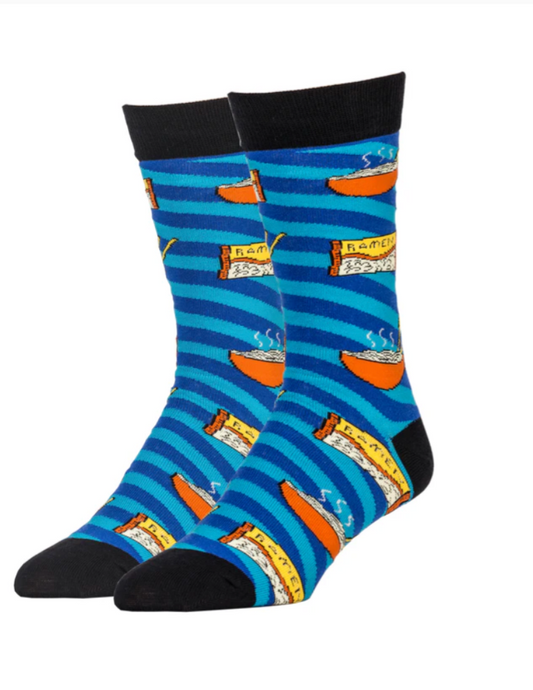 Men's novelty ramen socks