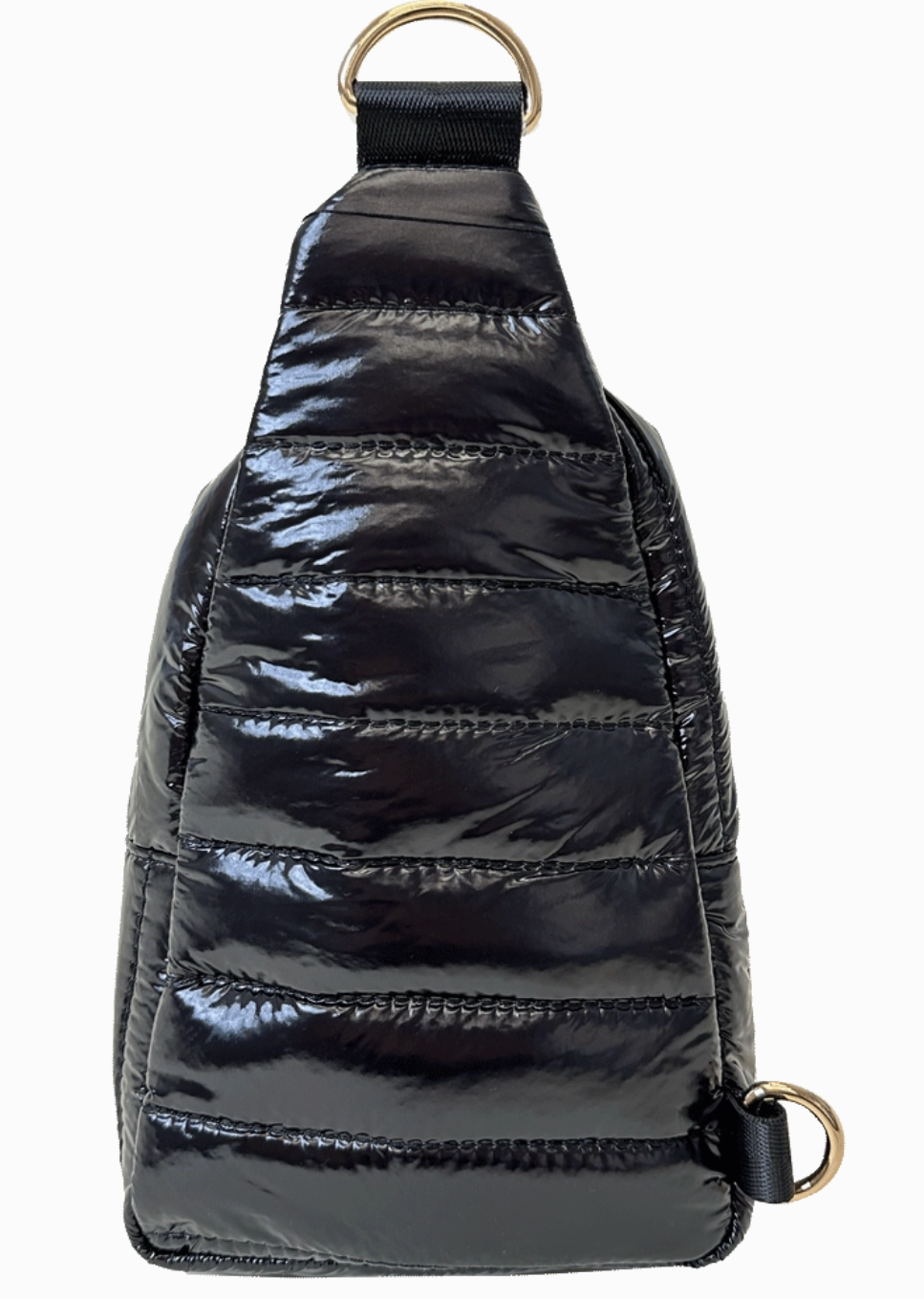 Black Puffy Sling Bag